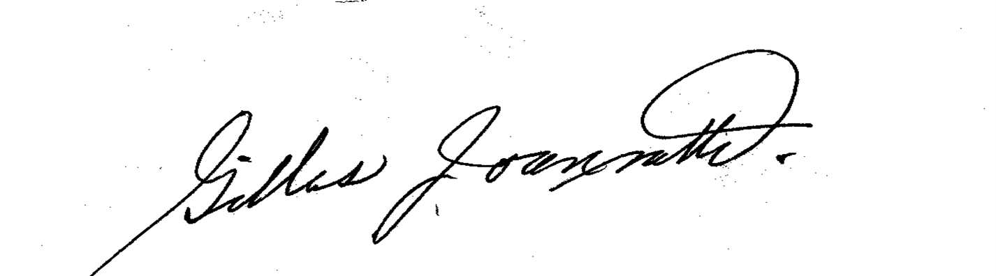 Signature Gilles Joannette